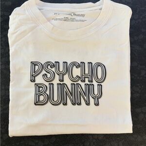 Psycho Bunny Classic White Cotton Tee
